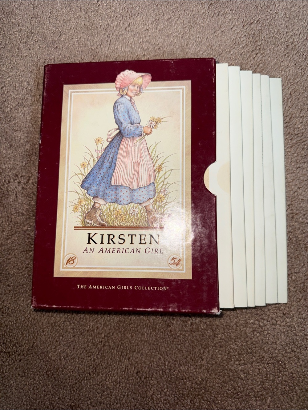 American Girl Kirsten Collector Sleeve and Six Set Books. First Editions.